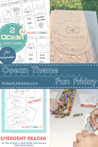 Shark Theme Fun Friday is chock full of DIY kid crafts and free printables. Emergent reader books, mini books, crafts, activities. Have your own Shark week.
