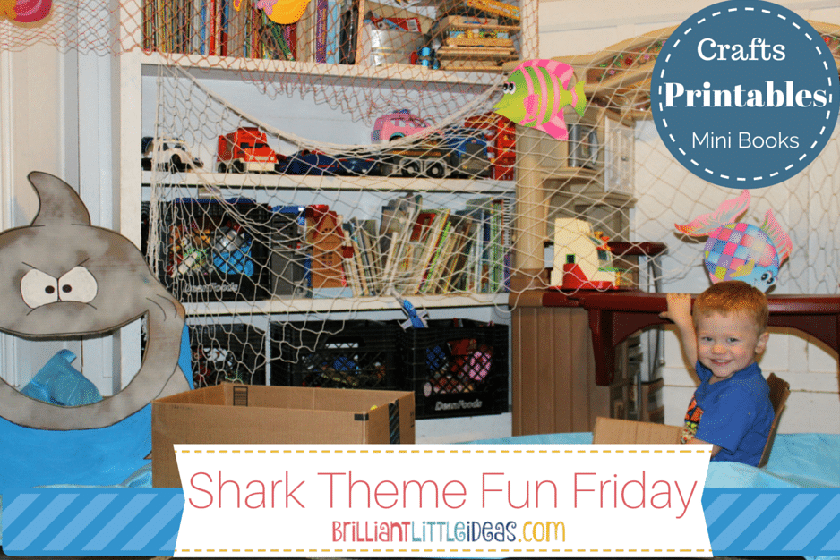 Shark Theme Fun Friday is chock full of diy kid crafts and free printables. You will never guess what their favorite craft was!