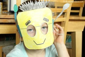 Free Printable 4 Fun Robot Masks for Kids. Great activity for kids. Brilliant robot role play idea or weekly theme. Enjoy this simple craft for kids.