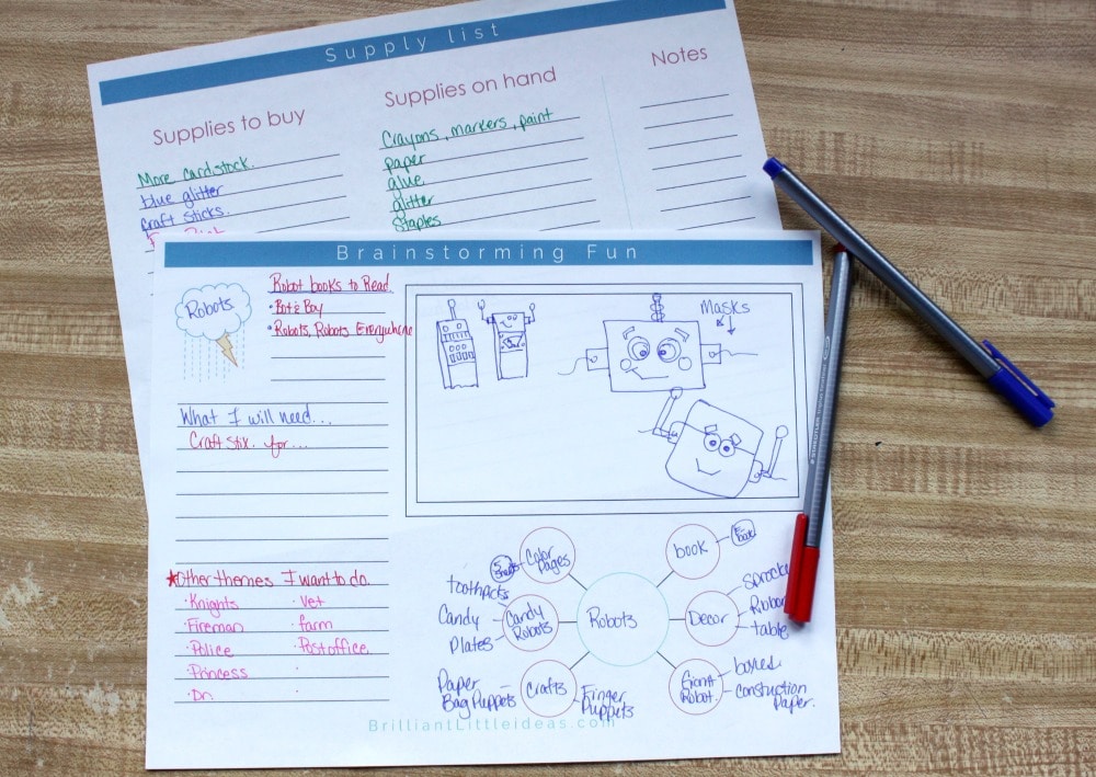Free Printable Kids Activity Planner for moms who want to yank their hair out! Brainstorming page, supplies page, monthly calendar, weekly & daily planning.