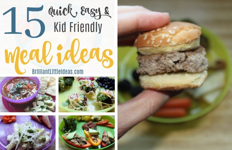 Need food ideas for your kids and family? Try these 15 easy kid lunch ideas or quick dinner recipes for kids. kid approved