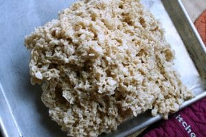 Soft gooey sugary heaven. The Perfect Rice Crispie Treats are the best rice Krispies treats ever! Kid and mom approved sack great for potlucks too!