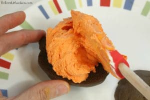 Halloween Whoopie Pies make the best treats! These are so yummy seriously the Best Whoopie Pies ever! Kids love Halloween snacks and treats in their lunch.