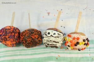 Need a quick Halloween snack? Try these Homemade Simple Fall Candy Apples for your trick or treat kids. Candy Apples were a hit as the classroom snack.