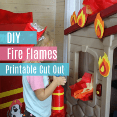 How to Make Fire Flames with Printable Template