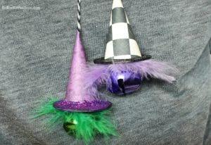 Try this fun DIY Witch Hat Necklace for kids. The Halloween bell necklace is a quick fall craft for girls or boys. Great fall teacher gift.