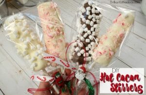 Ya got a mug of hot chocolate? Need a marshmallow pop? Hot Cocoa Stirrers are the ultimate chocolate gift for Christmas or any party favor for the holidays. Your kids can have fun making & giving them away as gifts too. Watch the how to video. #chocolate # Christmas #hotcocoa