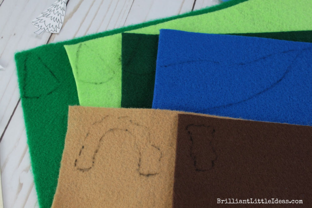 Going on a Bear Hunt DIY Felt Map with Printable | Brilliant Little Ideas