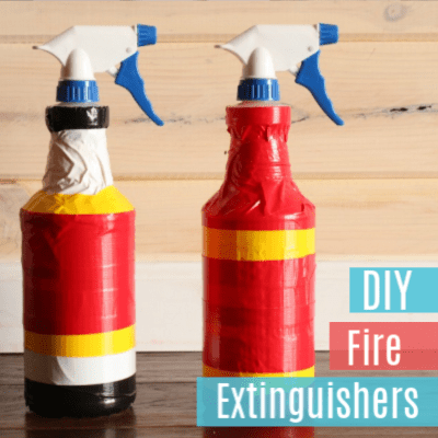 DIY Fire Extinguishers -Easy Pretend Play Ideas for Kids