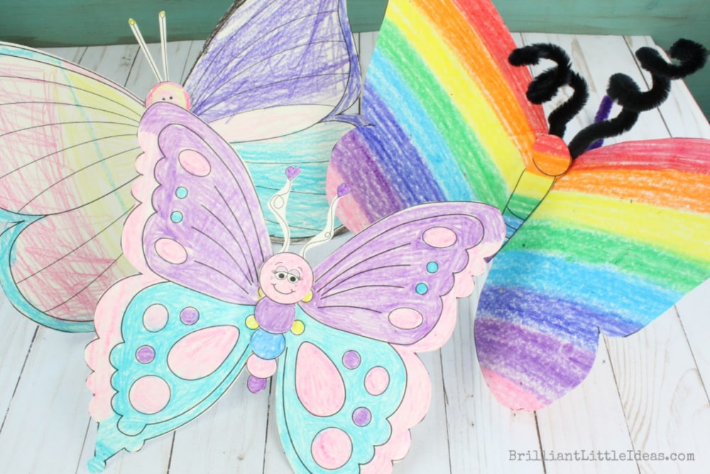 butterfly wing patterns crafts