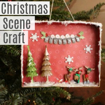 Christmas Scene Craft & Nativity Scene Ornament for Kids