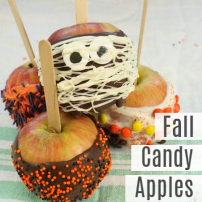 Simple Fall Candy Apples