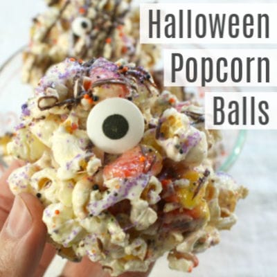 Easy Halloween Marshmallow Popcorn Balls Recipe for Kids