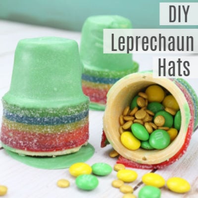 Candy Filled Leprechaun Hats -St Patrick’s Day Snacks for Kids