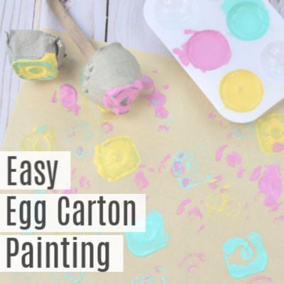 Easy Egg Carton Painting Craft for Kids