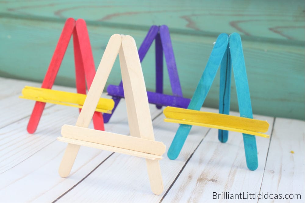 How to Make a Mini Easel from Popsicle Sticks 