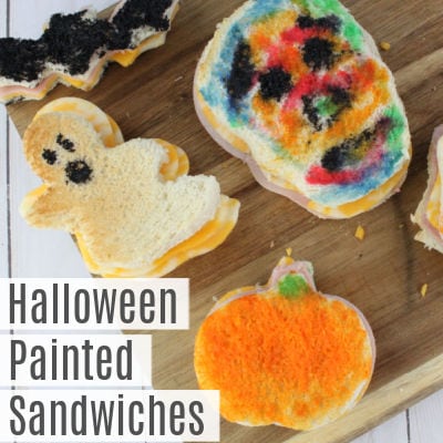 Halloween Painted Sandwiches for Kids | Easy Halloween Food