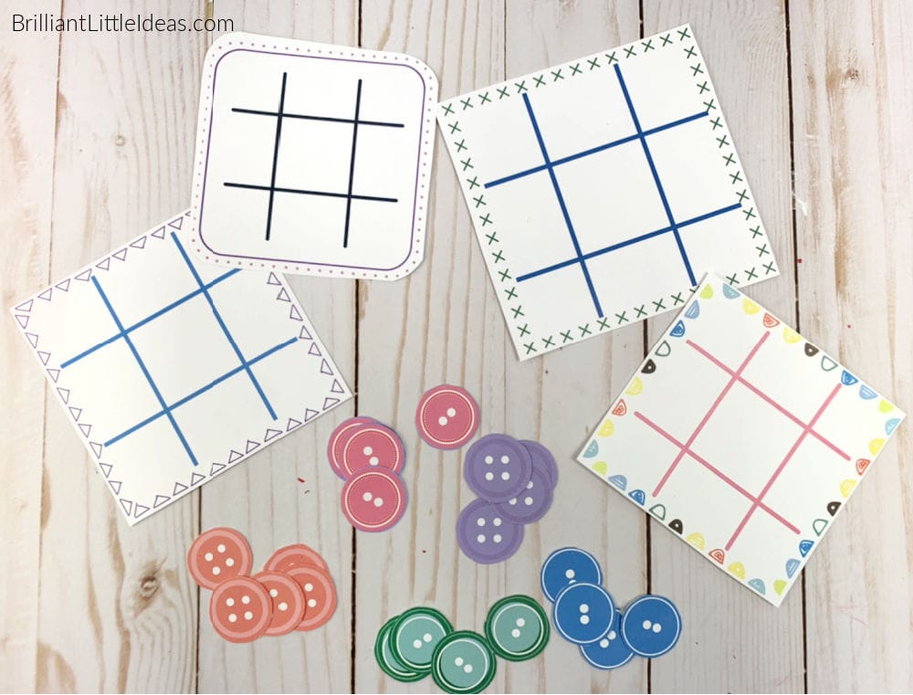 Craftaholics Anonymous®  DIY Pocket Tic Tac Toe Game with Printable