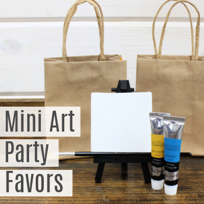 Mini Art Kit Party Favor Idea for Kids