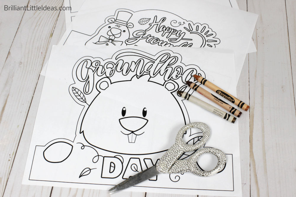 Groundhog Day Hat Printable Craft for Kids Brilliant Little Ideas