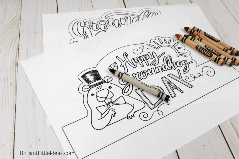 Groundhog Day Hat Printable Craft for Kids Brilliant Little Ideas