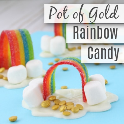 Pot of Gold Rainbow Candy St Patrick’s Day Snack