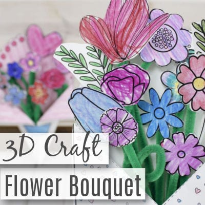 How To Make A Construction Paper Flowers Bouquet - Color Me Crafty