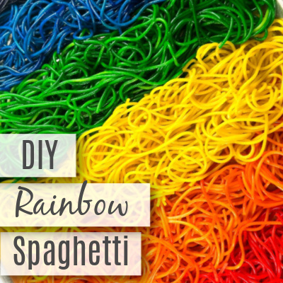 DIY Rainbow Spaghetti Taste Safe Recipe for Play