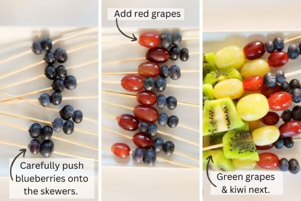 Easy and Healthy Rainbow Fruit Kabobs for Kids | Brilliant Little Ideas