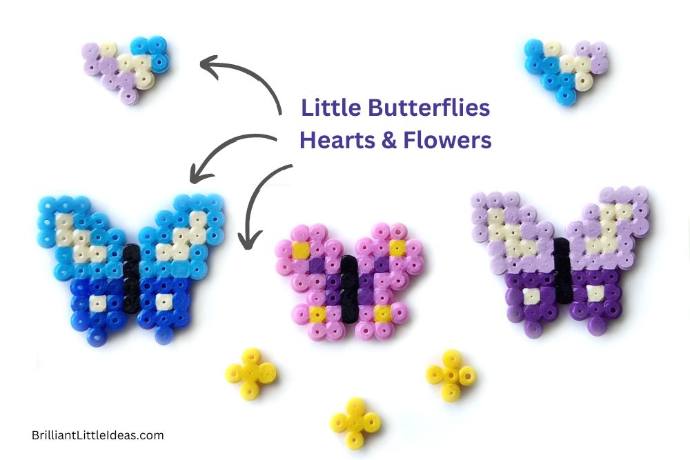 Butterfly Perler Bead Patterns (With Free Printable Template)