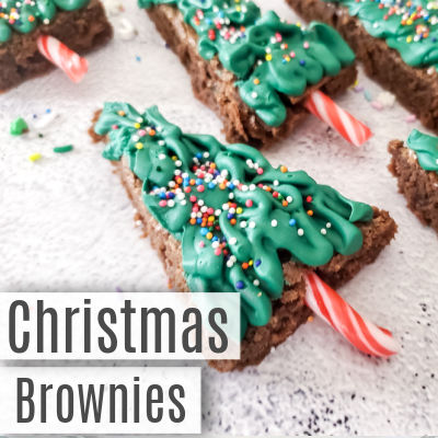 Easy Christmas Tree Brownies Kids Can Make